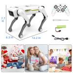 Mostop Smart Robot Dog, Interactive AI Smart Dog Toy for Kids 5-7 - RC Robot Puppy with Voice/App/Remote Control, Support Action Programming, 30+ Actions, Ideal STEM Gift for Adults/Kids