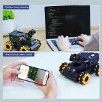 AI Vision Robot Car Kit for Raspberry Pi, TurboPi Coding Robot Kit STEM Projects Educational Building Robot Python Programming Programmable Open Source Smart Robotic (without Raspberry Pi)
