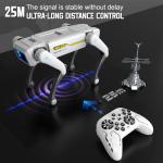 Petma Smart Robot Dog, AI Dog Programmable STEM Toy with Dance, Kungfu & Voice Control, 25+ Interactive Actions, App/Remote Control, Rechargeable Gift for Kids Ages 6+ (iOS & Android)