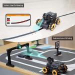 AI Vision Robot Car Kit for Raspberry Pi, TurboPi Coding Robot Kit STEM Projects Educational Building Robot Python Programming Programmable Open Source Smart Robotic (without Raspberry Pi)