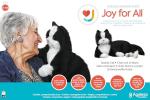 JOY FOR ALL Companion Pet for Seniors - Lifelike Animatronic Cat - Realistic Soft-Touch Fur & Purring - Therapy Stuffed Animal - Toy for Alzheimer's & Dementia - Tuxedo