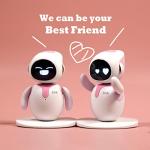 ENERGIZE LAB Eilik Pink - Touch Interactive Toys, Cute Robot Pets with Abundant Emotions. Idle Animations&Mini-Games, Unique Gift for Girls & Boys. Support Update.