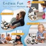HBUDS Robot Dog Toys for Kids, Remote Control Dog Robot, Voice & Touch Control, Programmable Interactive Robotic Puppy Toy, Sing, Dance, Rechargeable Robo Pet for Boys Girls Ideas