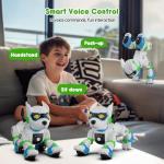 WeFone Robot Dog Toys for Kids Remote Control Interactive Robotic Pet Smart Programmable Puppy Electric Intelligent Robo Perro with Voice Control RC Music Imitation Animals Toy Girls Boys Gift (Green)