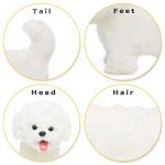 Plush Interactive Maltese Simulation Dog- Puppy Dog Toy for Kids-with Walking, Barking, Wagging Tail & Talking- Robotic Present Pet Toy for Toddler Kids Girls Boys