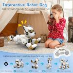 HBUDS Robot Dog Toys for Kids, Remote Control Dog Robot, Voice & Touch Control, Programmable Interactive Robotic Puppy Toy, Sing, Dance, Rechargeable Robo Pet for Boys Girls Ideas
