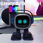 EMOPET AI Desk Robot Companion - ChatGPT Enabled with Voice Commands & Dance Feature, Interactive Robot Pet with Personality, Comes with Charging Home Station