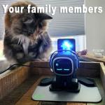 EMOPET AI Desk Robot Companion - ChatGPT Enabled with Voice Commands & Dance Feature, Interactive Robot Pet with Personality, Comes with Charging Home Station