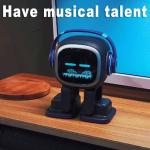EMOPET AI Desk Robot Companion - ChatGPT Enabled with Voice Commands & Dance Feature, Interactive Robot Pet with Personality, Comes with Charging Home Station