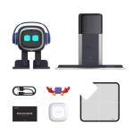 EMOPET AI Desk Robot Companion - ChatGPT Enabled with Voice Commands & Dance Feature, Interactive Robot Pet with Personality, Comes with Charging Home Station