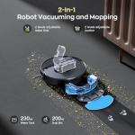Robot Vacuum and Mop Combo, 2 in 1 Robotic Vacuums Cleaner with WiFi/App, Robot Vacuum with Water Tank, Strong Suction, Schedule, Self-Charging, Quiet, for Hard Floor, Pet Hair, Low Pile Carpet