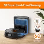 Robot Vacuum and Mop with Self-Emptying, 5000Pa Robotic Vacuum with LiDAR Navigation, Mapping, 60-Day Hands-Free Cleaning, No-Go Zones,Wi-Fi/App/Alexa Control, Ideal for Pet, Hard Floors, Carpet
