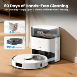 AIRROBO T30+ Robot Vacuum and Mop, 60-Day Self-Emptying, Proactive Intelligence Obstacle Avoidance, Carpet Detection, Tangle-Free Brush, 6000PA Suction, LDS Mapping, APP ＆ Voice Control