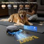 Robot Vacuum and Mop Combo, 2 in 1 Robotic Vacuums Cleaner with WiFi/App, Robot Vacuum with Water Tank, Strong Suction, Schedule, Self-Charging, Quiet, for Hard Floor, Pet Hair, Low Pile Carpet