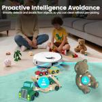 AIRROBO T30+ Robot Vacuum and Mop, 60-Day Self-Emptying, Proactive Intelligence Obstacle Avoidance, Carpet Detection, Tangle-Free Brush, 6000PA Suction, LDS Mapping, APP ＆ Voice Control