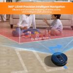Robot Vacuum and Mop: 5000Pa Robotic Vacuum Self Emptying for 60 Days Hands-Free Cleaning, Self-Charging LiDAR Robot Vacuum Cleaner Alexa/APP Control for Hard Floor, Carpet, Pet Hair