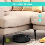 Robot Vacuum and Mop 4000Pa Strong Suction Robotic Vacuums Cleaner, 120 Min Runtime & Auto Recharge, WiFi/App/Remote/Alexa Control, 3-in-1 Ultra-Slim Quiet Ideal for Home Hard Floor, Carpet, Pet Hair