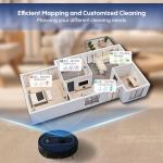 Robot Vacuum and Mop: 5000Pa Robot Vacuum Self Emptying, 360 LiDAR Navigation, 3L Dust Station for 60 Days Hands Free, Auto Carpet Boost, No-Go Zones, for Pet Hair, Hard Floors & Carpets APP Control