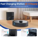 eitton A6Pro Robot Vacuum and Mop, Robot Vacuum Self Emptying, Up to 60 Days Hands Free Cleaning (Pure Black)