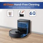 eitton A6Pro Robot Vacuum and Mop, Robot Vacuum Self Emptying, Up to 60 Days Hands Free Cleaning (Pure Black)