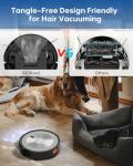 Robot Vacuum and Mop: 3000Pa Robotic Vacuum Cleaner for Under Furniture/Bed, 3-in-1 Robot Vacuum and Mop Combo, Gyro Navigation, 0.59" Obstacle Climb, App/Alexa Control for Hard Floors & Low-Pile Rugs