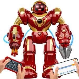 Holyton 5088 Smart Robots for Kids,Large STEM Programmable RC Robot, with Voice Control,APP Control,LED Eyes,Ideal Gift for 4 5 6 7 8 9 Years Old Boys and Girls