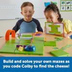 Learning Resources Code & Go Robot Mouse Activity Set Rechargeable, Screen-Free Early Coding Toy for Kids, Interactive STEM Coding Pet, Ages 4+, 83 Pieces
