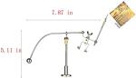 Sunnytech Steel Balance Robot with Memo Clip Kinetic Art Balance Toy Balancing Decompressive Home Offic Decor Desk Decor Science Psychology Toy WJ078