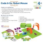 Learning Resources Code & Go Robot Mouse Activity Set Rechargeable, Screen-Free Early Coding Toy for Kids, Interactive STEM Coding Pet, Ages 4+, 83 Pieces