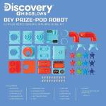 Discovery DIY Prize-Pod Robot Kit, 52-Piece Vending Machine Building Set, 12 Transforming Capsules, Educational Science Experiment, Engineering STEM Project, Robotics Toy Gift Kids Age 8+