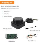 WayPonDEV RPLIDAR C1 360 Degree 2D Lidar Sensor, 12 Meters Scanning Radius Ranging Module Kit, SLAM ROS Robot LIDAR Sensor Scanner for Obstacle Avoidance and Navigation of Robots