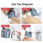 Basic Starter Kit Include Electronics Module Fun Kit, Breadboard, Power Module, Jumper Wires, Resistors, Circuit Boards，LEDs etc, Uno R3, Mega2560, Nano Compatible Replacement Parts Kit(E3)