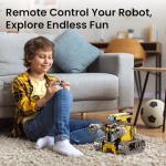 Sillbird Robot Building Kit with Remote Control Gifts for Kids Boys Ages 8-13, Coding STEM Robotic Technic Racer Car Toys for Birthday, Build 6in1 Model with 631 Pieces