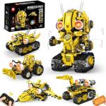 5 in 1 STEM Robot Building Kit with Remote & App Controll, Technic Coding Robotic Toys for Kids Ages 8-13 with LED-Lights Christmas Birthday Gift for Boys & Girls Age 6 7 8 9 10 11 12+ (673PCS)