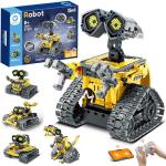 Sillbird Robot Building Kit with Remote Control for Boys Ages 8-14, STEM Coding Robotics Technic Toy Birthday Creative Gifts for Kids, Buildable 5in1 Models with 435 Pieces