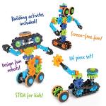Learning Resources Gears! Gears! Gears! Robots in Motion Building Set - 116 Pieces, Ages 5+, Robot Toy, STEM Toys for Kids, Robots for Kids