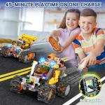 Demkia Robot Building Kit for Kids and Adults, 4-in-1 Rechargeable RC Robotics Kit with Remote & App Control, STEM Coding Toys & Science Projects, Birthday Gifts for Boys Ages 8-12+ (588 Pcs)