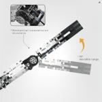 VANLINNY Robot Arm Kit, Robotic Arm for Kids Adults, Programmable Multi-Axis Robotic Arm, 1029 Blocks STEM Project, Engineering & Coding,Multi-Angle Rotation,APP & Remote Control,Rechargeable Toy.