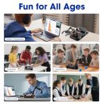 4DOF Robotic Arm Kit for Kids Compatible with Arduino IDE, Programming ESP32 Smart Robot Arm Building Kit STEM Educational Desktop Toy with Joystick and Web App Control for Children Ages 8+ and Adults
