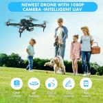 Drone with Camera for Adults 1080P HD,Mini Drone with Obstacle Avoidance 50 Min Long Flight Time,Foldable RC Quadcopter with Brushless Motor for Beginner,Dual Camera Drone from Techwonderz