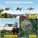 DEERC Drone with Camera 1080P, D20S FPV Mini Drones for Kids Adults Beginner; Foldable RC Quadcopter with Brushless Motor, 2 Batteries, Altitude Hold, Optical Flow, 3D Flips, Toy Gifts for Boys Girls