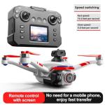 RC Drone With Screen Display Remote Control, Dual Camera, Optical Flow Hover, LED Lights, Speed Adjustment, Gravity Sensor, Brushless Motor, Trajectory Flight, 360 Degree Flip, APP Control, Headless Mode, One-Key Takeoff/Landing, Obstacle Avoidance, Impact-Resistant ABS Shell, 2 Batteries, Memory Card, Card Reader, Handbag, Beginner-Friendly FPV Hobby Quadcopter (Black Yellow)