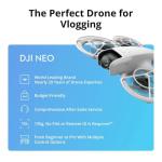 DJI Neo, Mini Drone with 4K UHD Camera for Adults, 135g Self Flying Drone that Follows You, Palm Takeoff, Subject Tracking, QuickShots, Stabilized Video, Built-In Propeller Guard (Controller-Free)