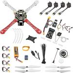 HAWK’S WORK F450 Drone Kit to build, Frame + Pixhawk + GPS + Power Module + ESC + Brushless Motor + Prop + Battery + Accessory + Guild Book & Video (Set B)