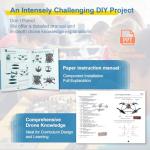 DIY Drone Kit with Brushless Motor & Dual Camera - STEM Building Project with Optical Flow Hovering, 360° Flips, One-Click Controls for Beginners to Learn Drone Engineering