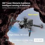 Upgraded Drones with Camera for Adults 4k Long Distance Long Battery, Professional Tablet Touch Screen Remote Drone, 360° Obstacle Avoidance, Airdrop Payload, up to 5 Miles Range, 2624 FT Height, 3 Axis Gimbal EIS, 84 Minutes, Night Mode, Time-lapse, GPS Safe Height Auto Return, Follow Me