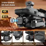 Upgraded Drones with Camera for Adults 4k Long Distance Long Battery, Professional Tablet Touch Screen Remote Drone, 360° Obstacle Avoidance, Airdrop Payload, up to 5 Miles Range, 2624 FT Height, 3 Axis Gimbal EIS, 84 Minutes, Night Mode, Time-lapse, GPS Safe Height Auto Return, Follow Me