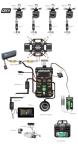 HAWK’S WORK F450 Drone Kit to build, Frame + Pixhawk + GPS + Power Module + ESC + Brushless Motor + Prop + Battery + Accessory + Guild Book & Video (Set B)
