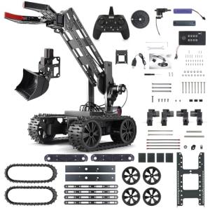 VANLINNY Robot Kit, STEM Toys for Boys Age 8-12, Robotic Arm for Kids Age 8+, 4-DOF Electronic Programming DIY Robots for Girls, Educational Science Building Kit, Cool Birthday Gifts for Kids.