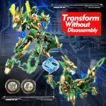 TIALLOW Dragon Mech Building Sets,Cool City Mecha Warriors 2-in-1 Transforming Robot Building Blocks Battle Models for Adults,Creative Action Figure Building Kits Gifts for Boys 8-14 Ages